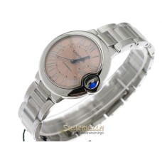 Cartier Ballon Blue 33mm automatico ref. WSBB0046 rosa nuovo